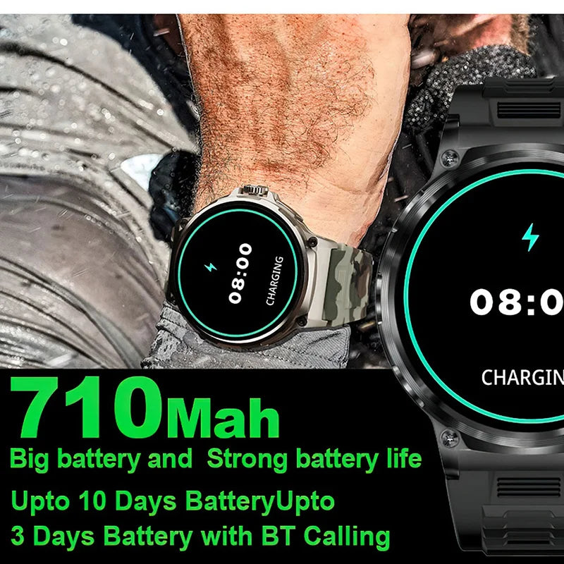 Reloj inteligente ultra HD de 1,85 pulgadas, dispositivo con seguimiento GPS, llamadas HD por Bluetooth, Batería grande de 710 mah, dial de 400 +, adecuado para Huawei y Xiaomi