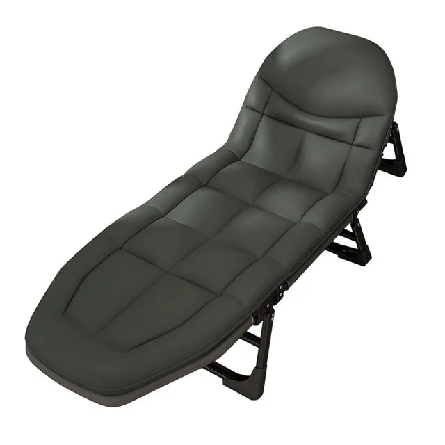 Cama plegable reclinable para exteriores, cama individual suave para oficina, silla de salón, ligera y fiable, cama de Camping para dormitorio