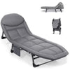 Cama plegable reclinable para exteriores, cama individual suave para oficina, silla de salón, ligera y fiable, cama de Camping para dormitorio