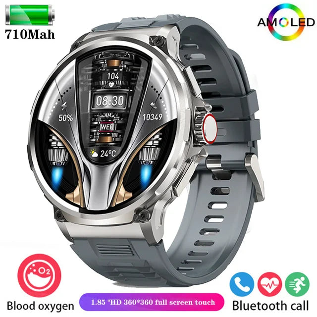 Reloj inteligente ultra HD de 1,85 pulgadas, dispositivo con seguimiento GPS, llamadas HD por Bluetooth, Batería grande de 710 mah, dial de 400 +, adecuado para Huawei y Xiaomi