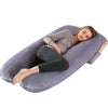 Almohadas de maternidad en forma de U para mujeres embarazadas, ropa de cama relajante de lana de Coral suave, 130x70cm