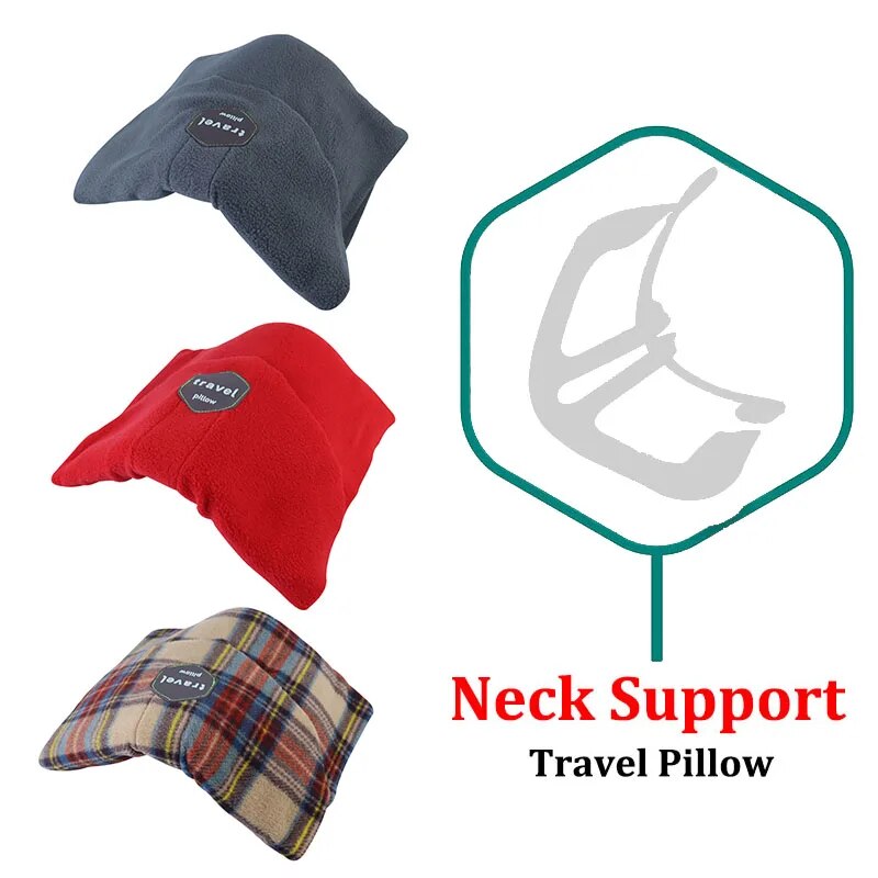 Almohadas de viaje portátiles para el cuello, almohadas suaves y cómodas para dormir, almohada ortopédica para aliviar el dolor en la oficina, el avión y el coche