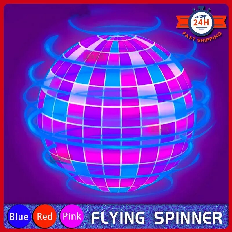 Bola voladora mágica Pro, Mini iluminación con luces LED, Control remoto, Boomerang, Spinner, juguetes para adultos y niños, regalo