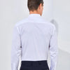 Camisa blanca de fibra de bambú para hombre, camisa de manga larga de ajuste Regular Formal para negocios sociales, talla grande 8XL, 7XL, 6XL, 5XL
