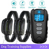 Collar eléctrico de entrenamiento para perros, a prueba de agua, con vibración y sonido, recargable, Control remoto, 1000ft