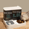 Comedero automático de agua para mascotas, tazón doble integrado para gatos y perros, 2,8 l, nuevo