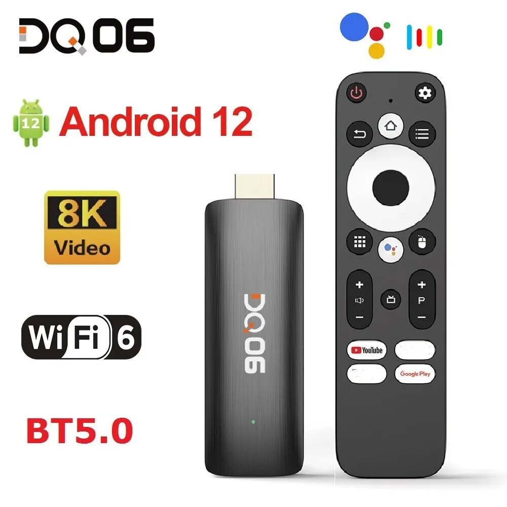 DQ06 ATV Mini TV Stick, Android 12, Allwinner H618, Quad Core Cortex A –  Together Shop