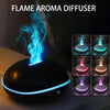 Difusor de Aroma de llama de fuego para el hogar, humidificador de aceites esenciales con USB, 7 colores, 200ml