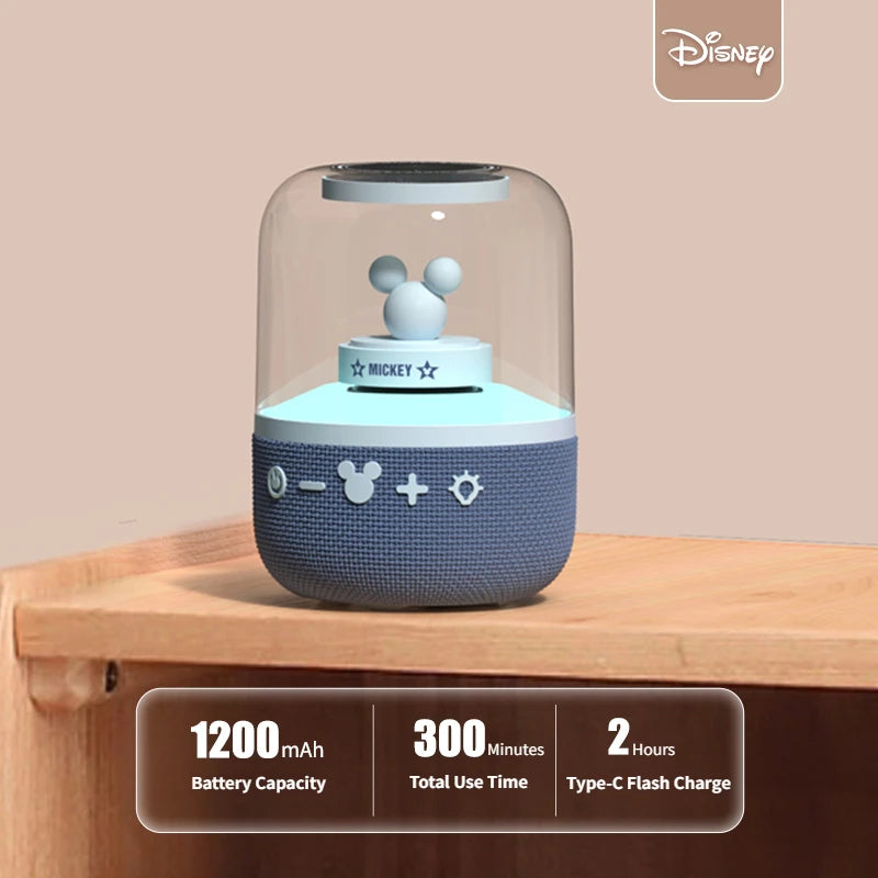 Disney-altavoz inteligente con Bluetooth S6, dispositivo de Audio inalámbrico con sonido envolvente HIFI, RGB, para acampada y el hogar
