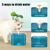 Dispensador de agua para mascotas con filtro de recirculación, fuente para beber para gatos, carga USB para agua dulce con iluminación LED automática