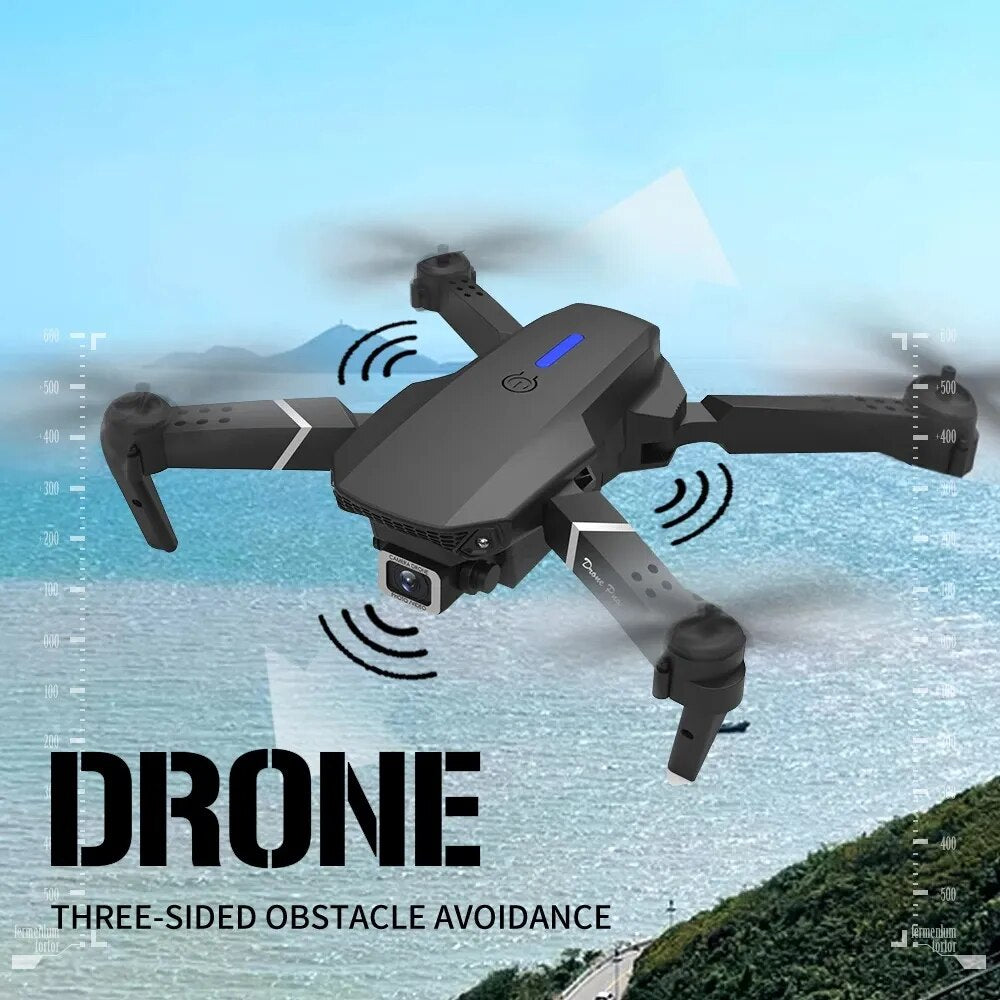 Dron profesional de gran angular, cuadricóptero con cámara HD 4K, helicóptero plegable, juguete de regalo para niños, E88