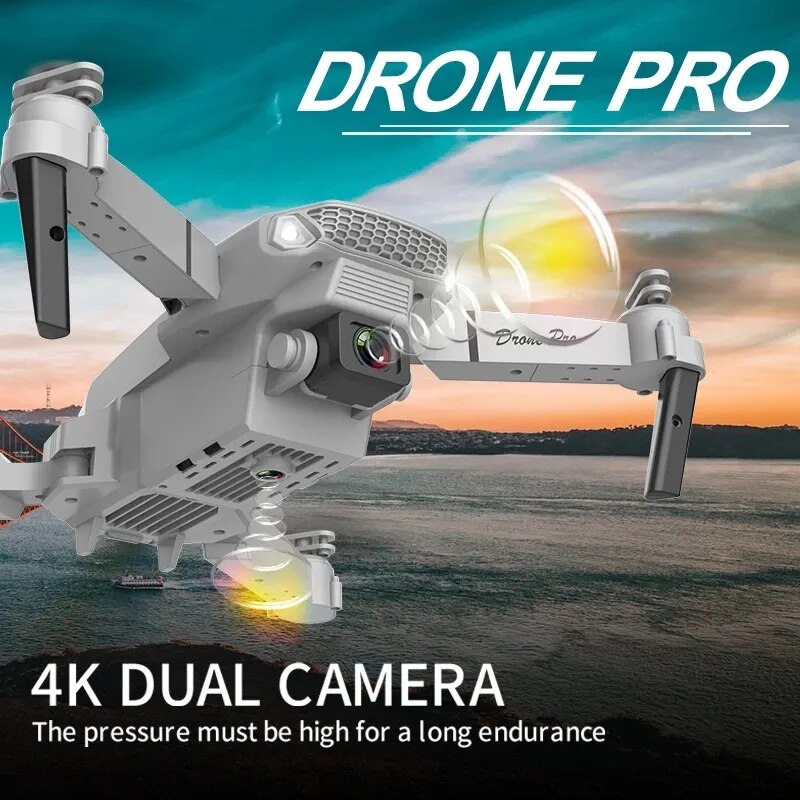 Dron profesional de gran angular, cuadricóptero con cámara HD 4K, helicóptero plegable, juguete de regalo para niños, E88