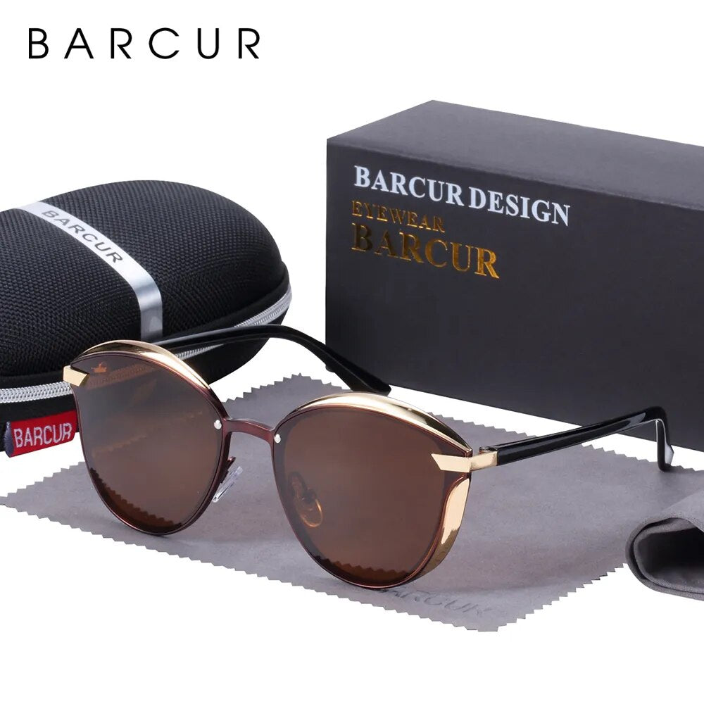 Gafas de sol polarizadas de moda de BARCUR para mujer