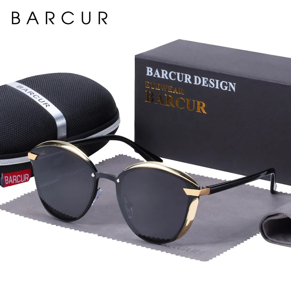 Gafas de sol polarizadas de moda de BARCUR para mujer