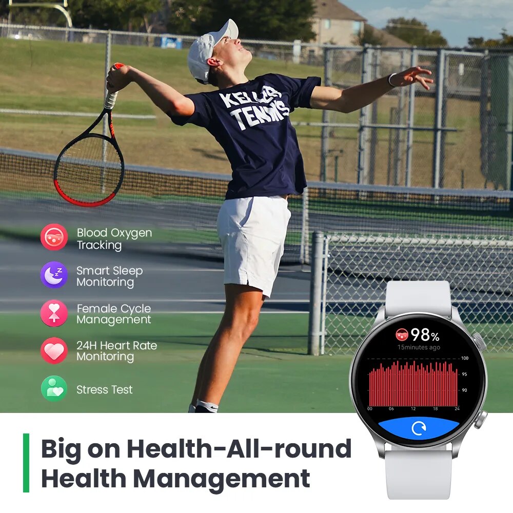 HAYLOU-reloj inteligente Solar Plus RT3, accesorio de pulsera resistente al agua IP68 con Bluetooth, llamadas telefónicas, Pantalla AMOLED de 1,43 pulgadas, Monitor de salud