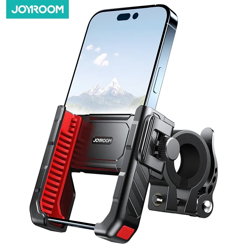 Joyroom-Soporte Universal de teléfono para bicicleta y motocicleta, accesorio para teléfono móvil de 4,7-7 pulgadas, a prueba de golpes, con una sola mano