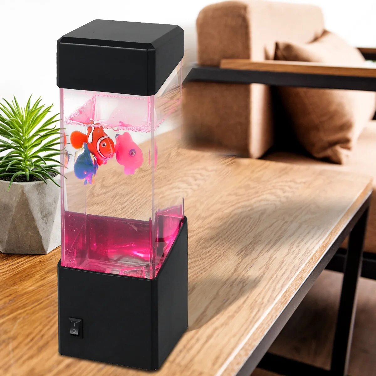 Lámpara LED de Lava de medusas de fantasía, luz de mesita de noche que cambia de Color, luz de acuario realista 3D, lámpara de estado de ánimo, decoración de dormitorio, regalos novedosos