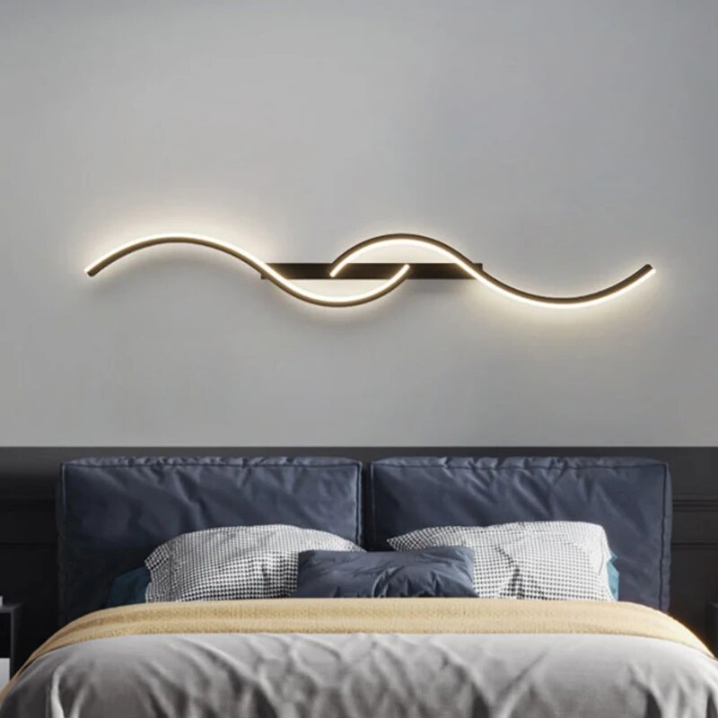 Lámpara LED de Pared Moderna - Luz Minimalista para Dormitorio y Sala de Estar
