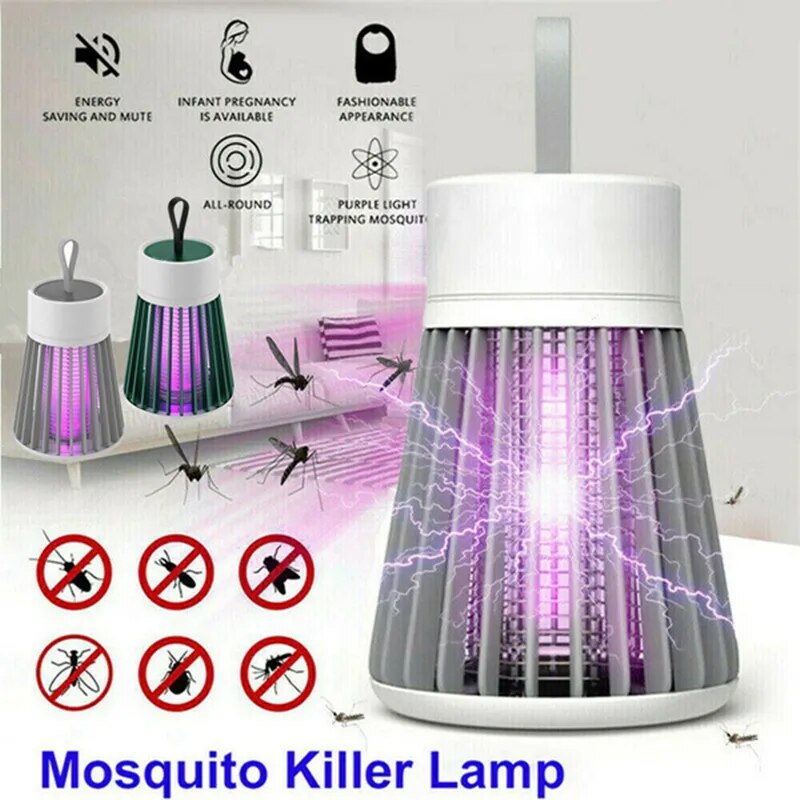 Lámpara antimosquitos UV con carga USB, lámpara antimosquitos para Control de plagas (sin batería)