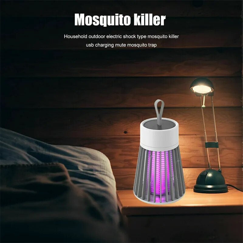 Lámpara antimosquitos UV con carga USB, lámpara antimosquitos para Control de plagas (sin batería)