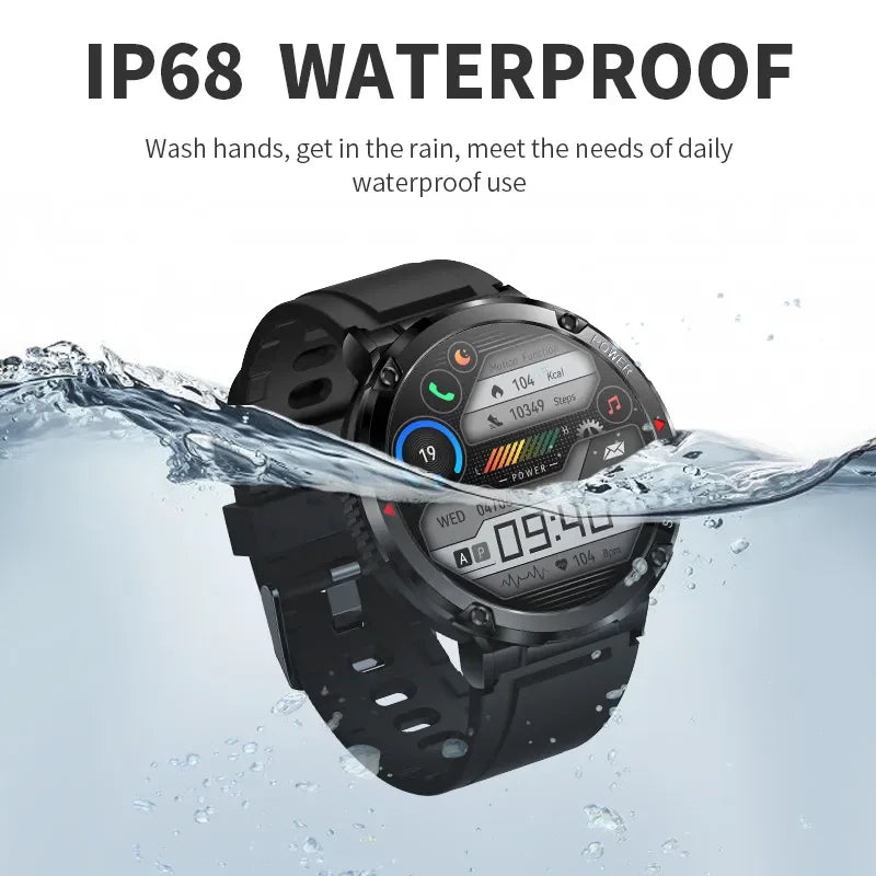 LIGE-reloj inteligente para hombre, accesorio de pulsera deportivo con pantalla HD de 600 pulgadas, batería de 2023 mAh, Bluetooth, llamadas, nuevo, 1,6