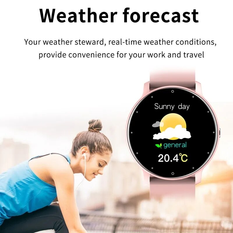 LIGE-reloj inteligente para hombre y mujer, accesorio de pulsera resistente al agua IP67 con pantalla táctil, Bluetooth, compatible con Android e IOS