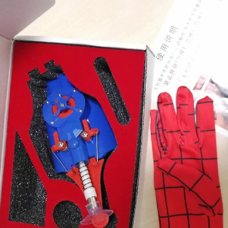 Lanzador de muñeca de Spiderman para niños, versión mejorada, Peter Parker, juego de artilugios de Cosplay, juguetes para niños, regalo