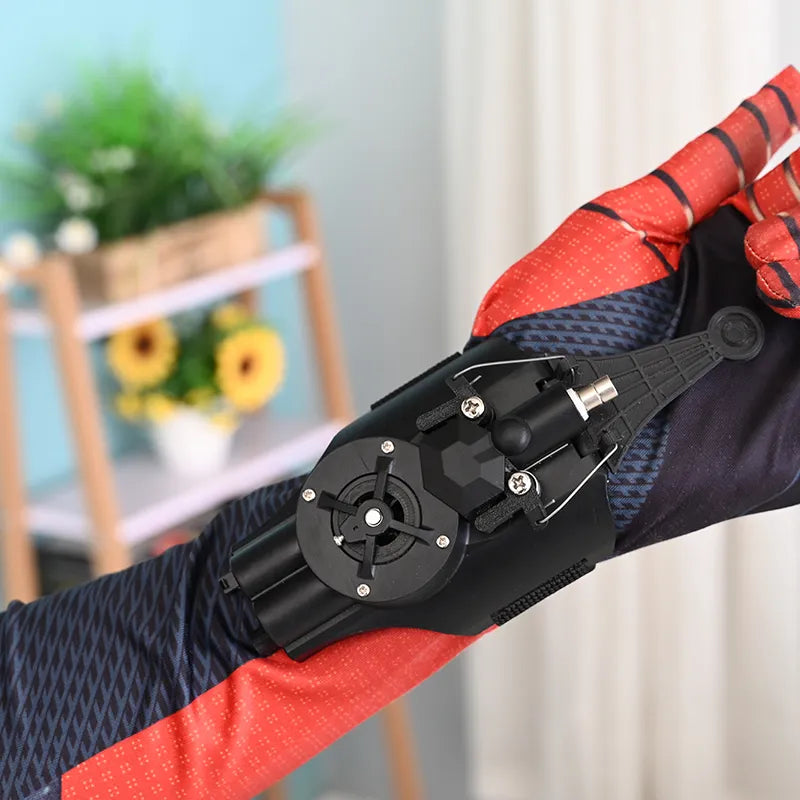 Lanzador de muñeca de Spiderman para niños, versión mejorada, Peter Parker, juego de artilugios de Cosplay, juguetes para niños, regalo