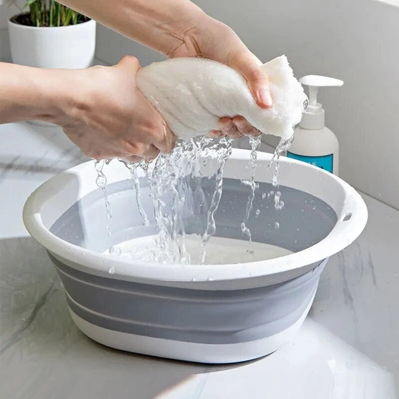 Lavabos plegables de plástico, lavabos portátiles, bañera de lavandería para adultos y bebés, lavabo de baño, accesorios de cocina