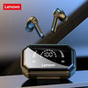 Lenovo-auriculares inalámbricos LP3 Pro TWS con Bluetooth 5,0, dispositivo de audio HIFI con pantalla, batería de gran capacidad de 1200mAh