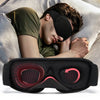 Mascarilla 3D para dormir, máscara de dormir ligera para ojos, suave, ayuda para dormir, máscara de ojos para viajes, sombra de ojos, masajeador de noche transpirable