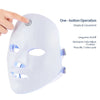 Mascarilla Facial LED recargable, máscara de belleza de terapia de fotones LED de 7 colores, rejuvenecimiento de la piel, dispositivo de belleza blanqueador de estiramiento Facial para el hogar