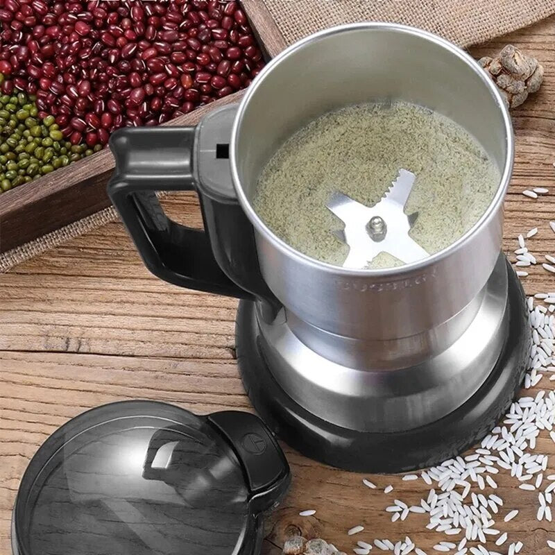 Molinillo de café eléctrico de alta potencia, molinillo multifuncional para cocina, cereales, nueces, granos, especias, granos, molinillo de café para el hogar