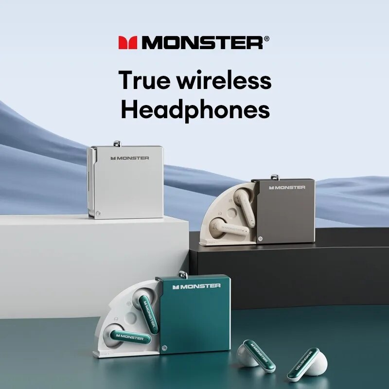 Monster-auriculares inalámbricos XKT17 originales, cascos HiFi con Bluetooth de baja latencia, deportivos, para juegos, novedad