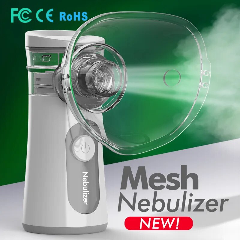 Nebulizador portátil de limpieza automática para niños y adultos, inhalador silencioso, atomizador de malla