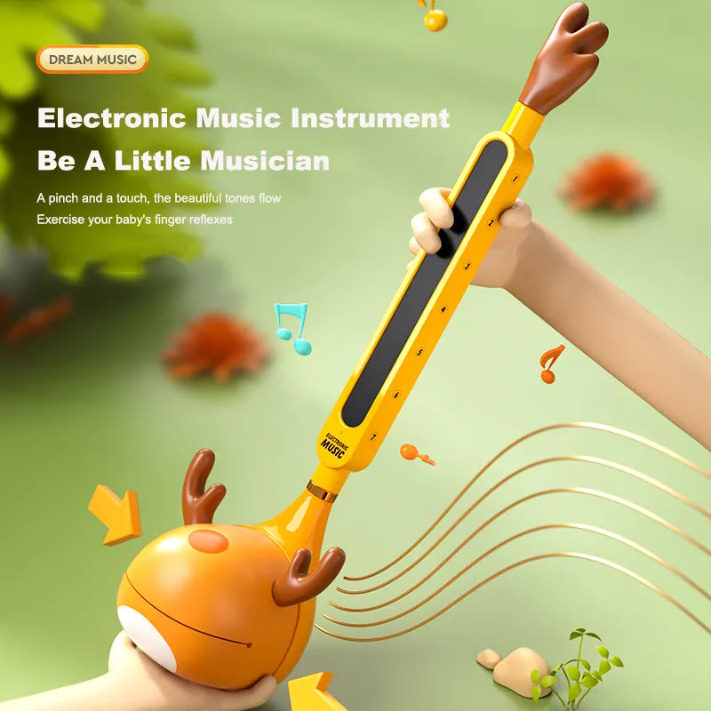 Otamatone-instrumento Musical electrónico japonés para niños, sintetizador de Tomatone, renacupolo eléctrico, Kawaii, Kalimba, Piano, juguete