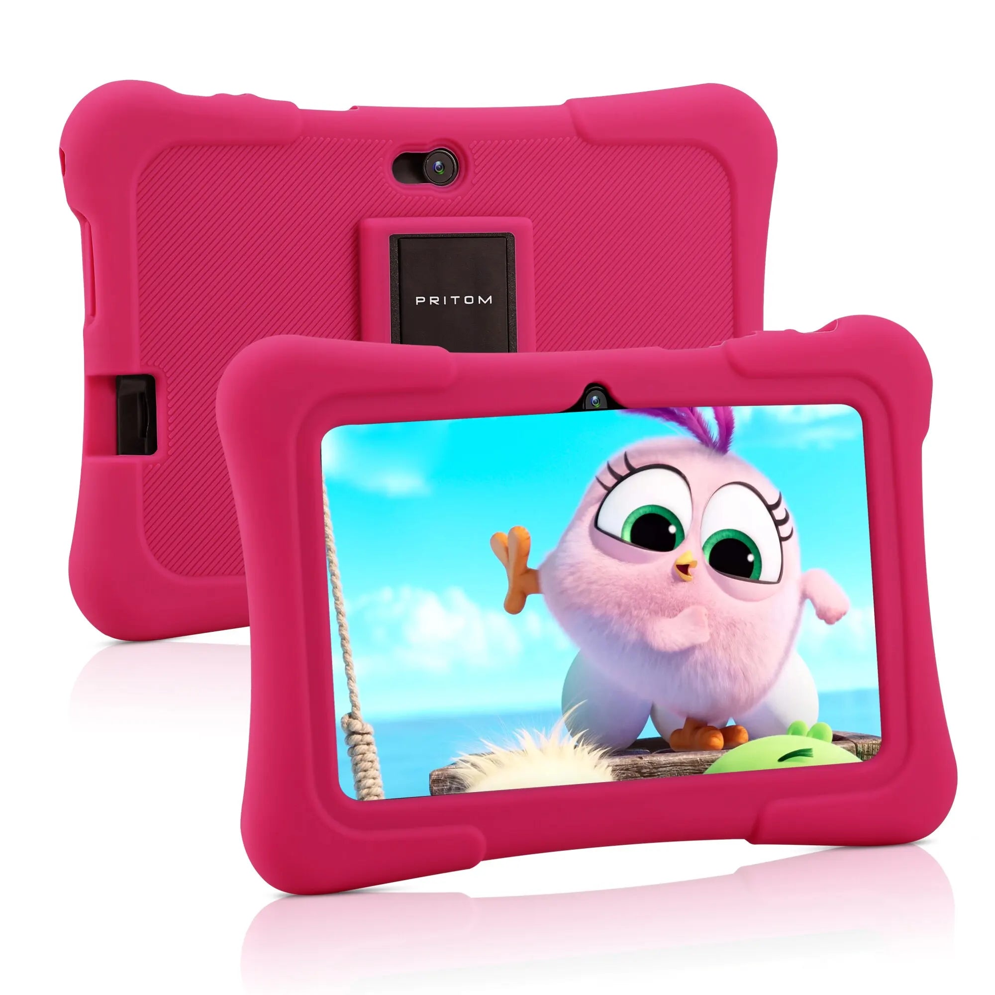 PRITOM Tablet para niños de 7 pulgadas Quad Core Android 10 32GB WiFi Bluetooth software educativo instalado