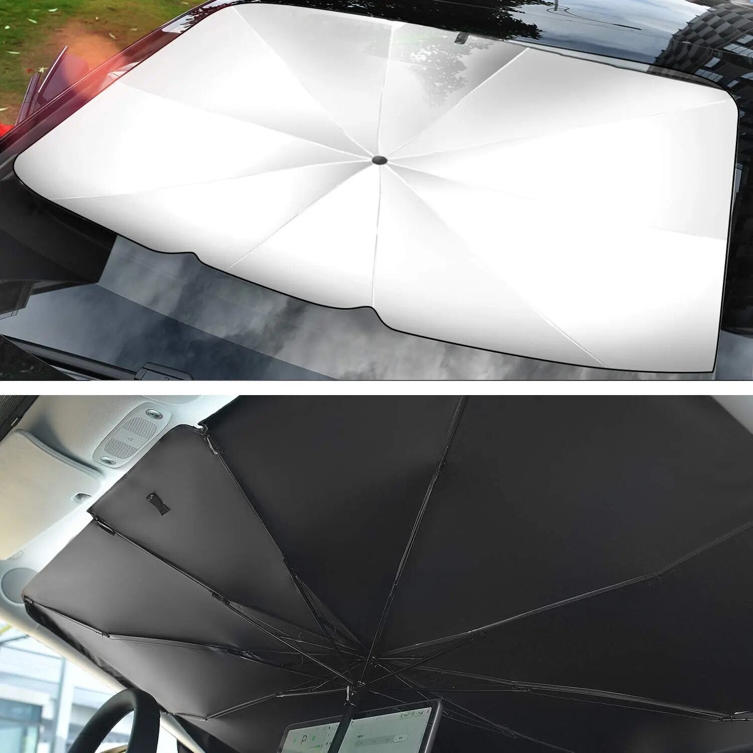 Parasol para ventana delantera de coche, accesorios de protección para parabrisas