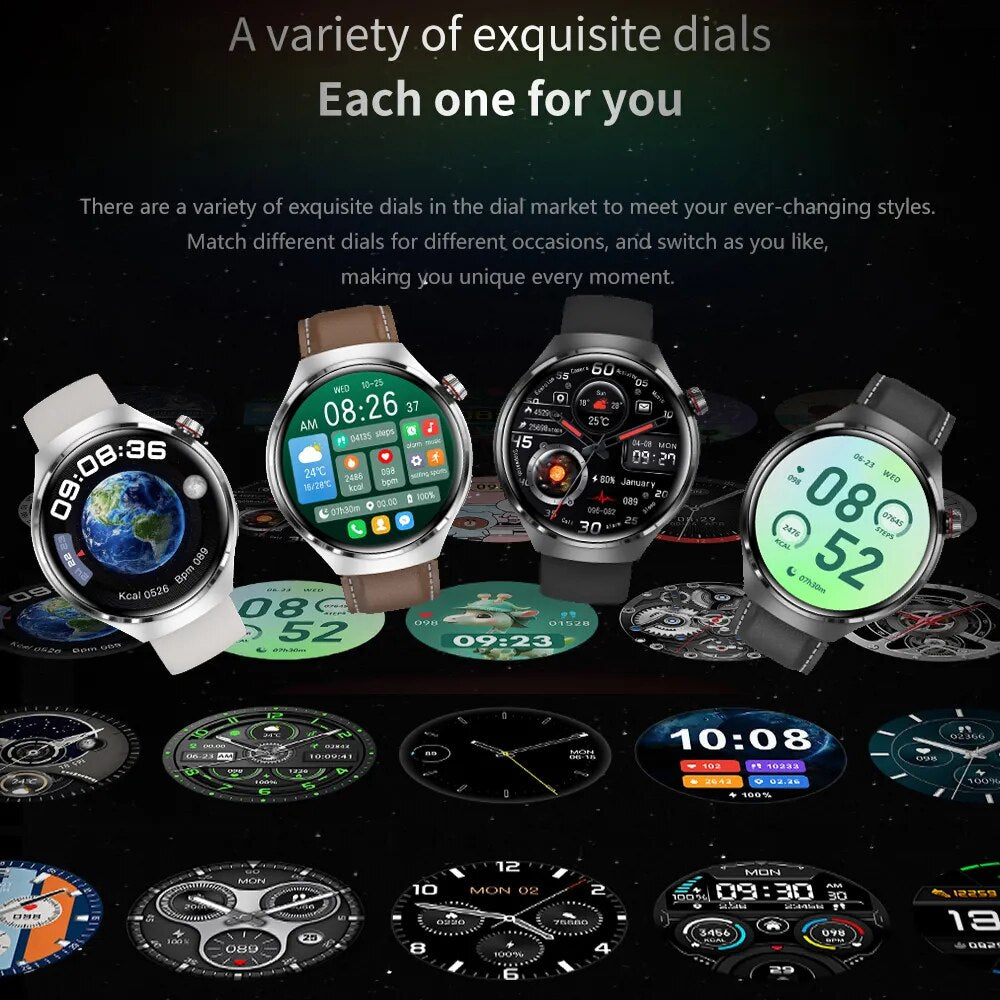 Reloj inteligente GT4 Pro para hombre, SmartWatch resistente al agua IP68 con GPS, control del ritmo cardíaco, llamadas, Bluetooth, Pantalla AMOLED HD, compatible con HUAWEI y Xiaomi, novedad de 2023