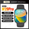 Reloj inteligente W29 Pro Serie 9 para hombre y mujer, Smartwatch con Bluetooth, llamadas, alta frecuencia de actualización, rastreador GPS, Isla dinámica, brújula, 2,2 pulgadas