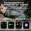 Reloj inteligente militar para hombre, pulsera resistente al agua IP68 con batería de 2023 mAh, Bluetooth, compatible con Android y Xiaomi, novedad de 650