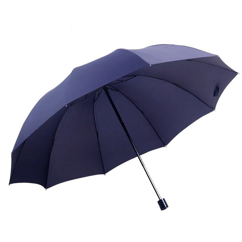 UBY28 Paraguas plegable supergrande para hombre y mujer, sombrilla a prueba de viento, sol y lluvia, doble toda la familia