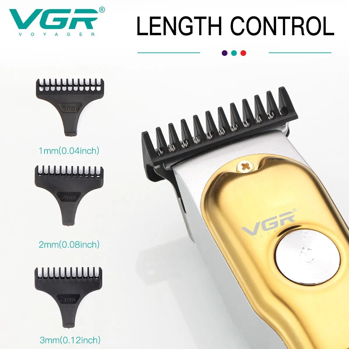 VGR-cortadora de pelo profesional para hombre, máquina eléctrica inalámbrica para cortar el pelo, ideal para peluquero, gran oferta, V-290