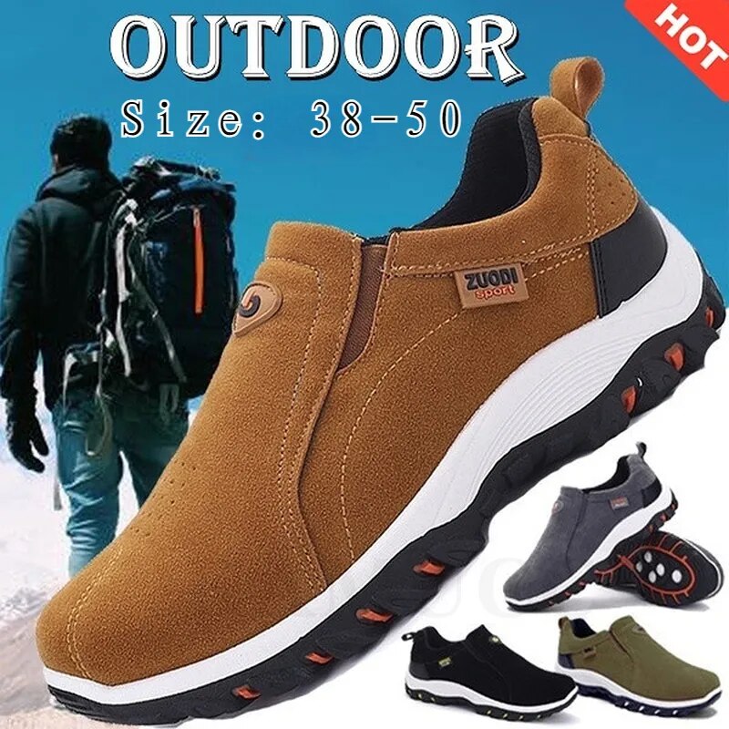 Zapatos Deportivos Antideslizantes para Hombre - Mocasines para Senderismo y Actividades al Aire Libre