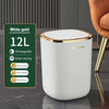 Cubo de basura automático con Sensor inteligente para el baño, cubo de basura de lujo para cocina, inodoro, hogar inteligente, 12L