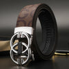 Cinturón de cuero con hebilla de alta calidad para hombre y mujer, cinturón informal de piel de vaca para negocios, pretina de vaquero, diseñador de moda masculina