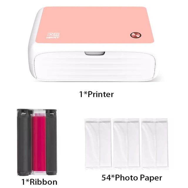 Impresora fotográfica portátil a todo Color, máquina de impresión inalámbrica, USB, Bluetooth, 300DPI, térmica, sublimación o cinta de papel