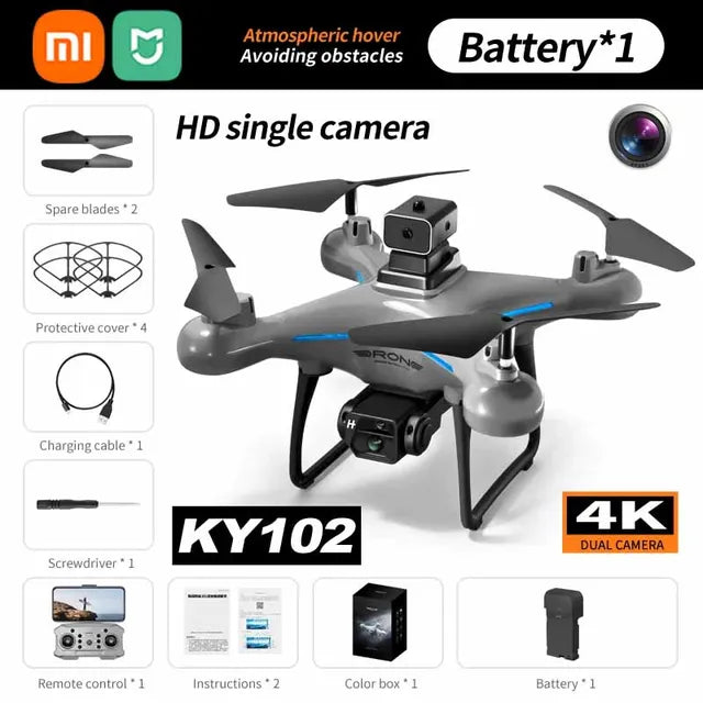 XIAOMI-Dron MIJIA KY102 8K Profesional, cámara Dual, fotografía aérea, 360, evitación de obstáculos, flujo óptico, cuatro ejes, RC
