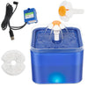 Dispensador de agua para mascotas con filtro de recirculación, fuente para beber para gatos, carga USB para agua dulce con iluminación LED automática