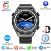 Reloj inteligente NFC para hombre, pulsera con pantalla completamente táctil, Bluetooth, llamadas, GPS, seguimiento de brújula, IP68, frecuencia cardíaca, ECG, 1,5 pulgadas, para Apple y Samsung